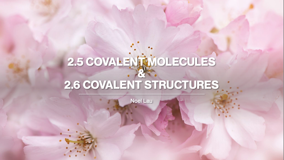 2.5_2.6 Covalent Molecules