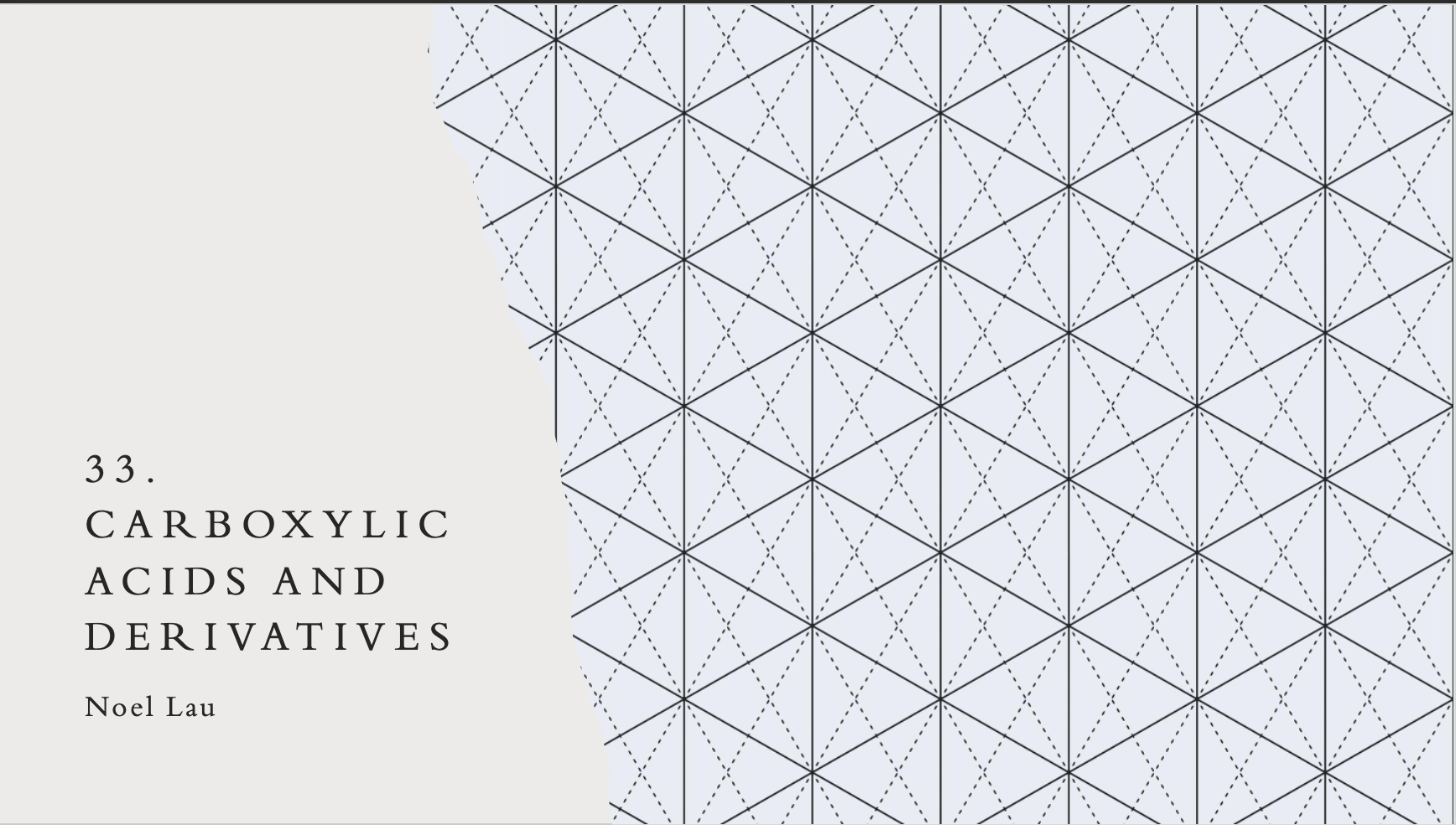 33.0 Carboxylic acid and derivatives